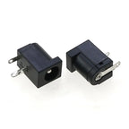 Cltgxdd 10/20/50/100pcs DC Power Jack Female Socket Connector DC005 5.5*2.1mm 5.5x2.5mm 3Pin Right Angle PCB Mount Terminal