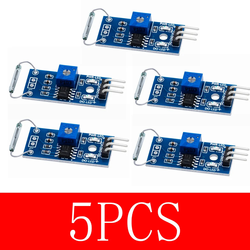 1PCS/5PCS  G123-08 LM393 Reed Sensor Module Magnetron Module Reed Switch Magnetic Switch for arduino Diy Kit