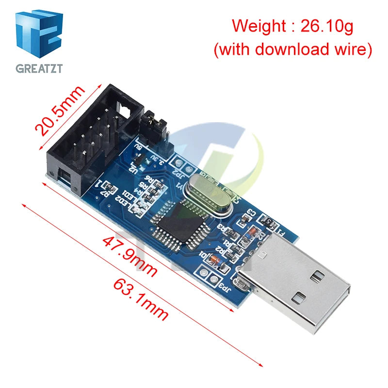 GREATZT USBASP USBISP AVR Programmer USB ISP USB ASP Support Win7 64K