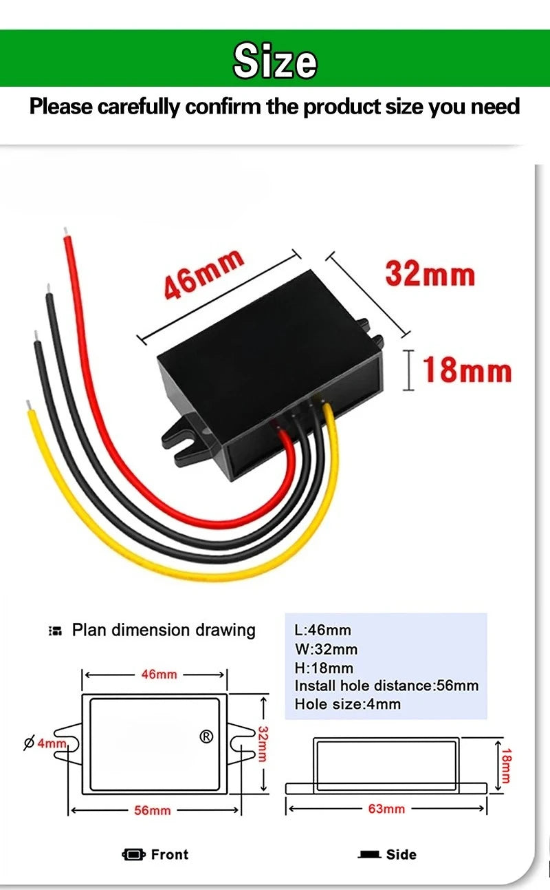 12v 24v to 5v DC-DC Step Down Converter 8-40V Buck 5V Voltage 1A 2A 3A 4A 5A 8A 10A Module Power Supply Adapter for Car LED CE