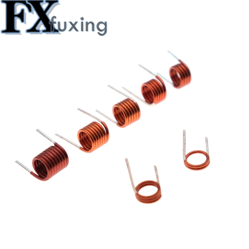 100pc Coilcraft Inductor 3.5*7.5t*0.7 Copper Wire Hollow Coil Inductance Remote Control FM Inductor 3.5*1.5/2.5/3.5/4.5/7.5T*0.7