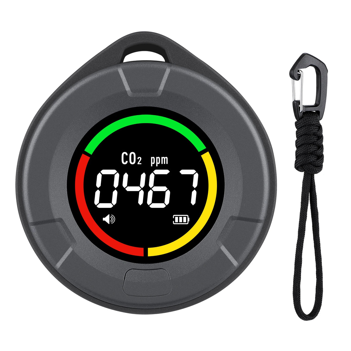 INKBIRD Portable CO2 Detector, Mini Indoor CO2 Monitor, NDIR Sensor with Full Color LCD Auto Calibration, for Home Office Travel