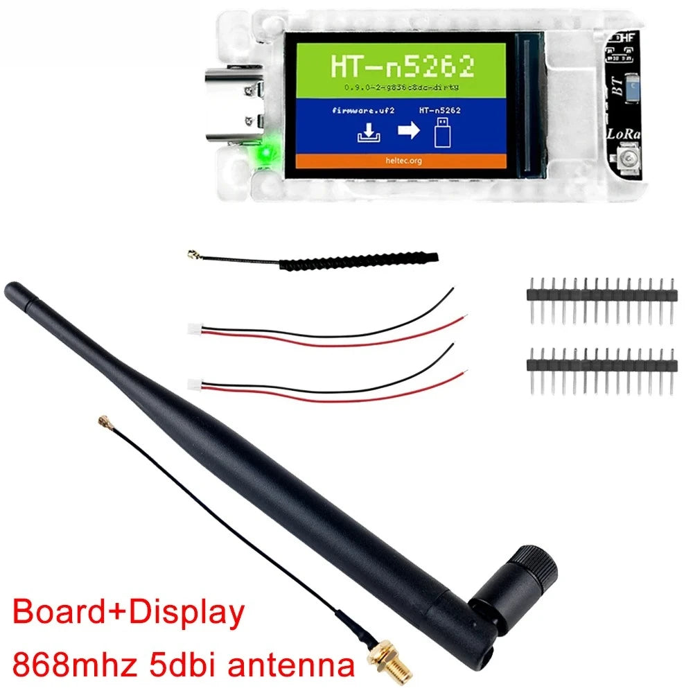 Heltec Mesh Node T114 Meshtastic Tracker Board nRF52840 SX1262 LoRaWAN LoRa Positioning Devboard Low Power + 868/915mhz antenna