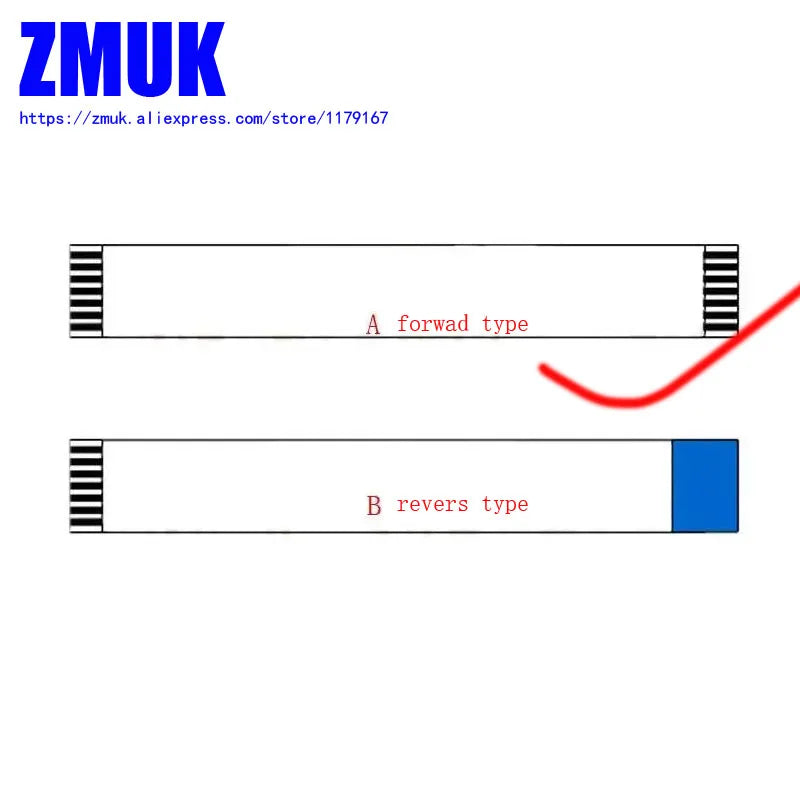 50Pin Forward-Type Ribbon FFC AWM 20861 105C 60V Flexible Flat Cable