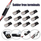 50-1PCS 2 Pin Way Plug Waterproof Electrical Connector Car Wire Cable Automotive Electrical Connector Strip Terminal Connection