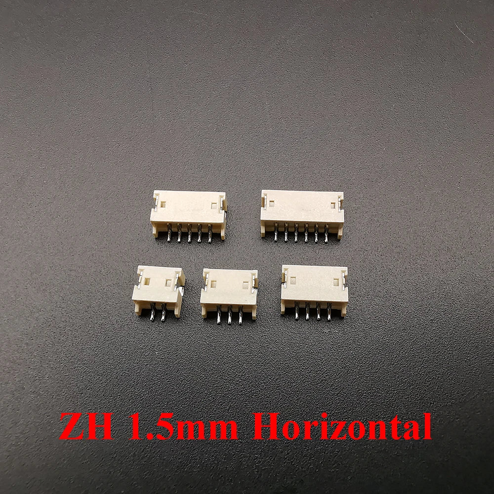 10Pcs SH 1.0mm/JST 1.25mm/ZH 1.5mm/PH 2.0mm/XH2.54mm 2P 3P 4P 5P 6P Horizontal Vertical Male Socket Housing Pin Header Connector