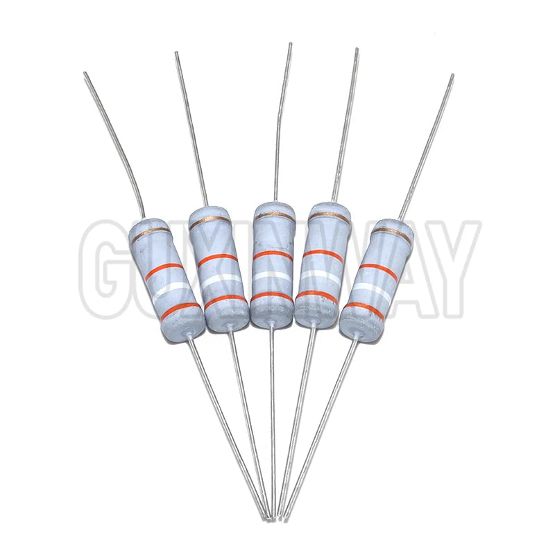 150PCS 300PCS Resistor Kit 1W 2W 3W 5W 5% 30Kinds X 10PCS Carbon Film Resistance 0.1-750 ohm Set 1k-820K 30Kinds X 5PCS