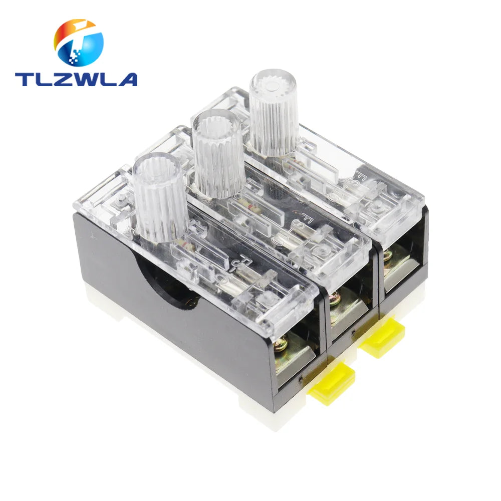 6X30mm 220V Glass Fuse Holder FS-101 FS102 FS103 Din Rail Mount Single Pole 6*30 Fuse Casing 0.5A ~ 30A