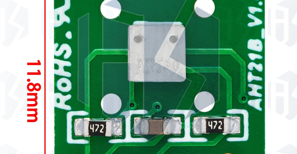 BAISHUN   AHT21 High Precision Digital Temperature and Humidity Sensor Measurement Module I2C Communication Replace SHT20 FOr Ar
