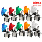12V SPST Toggle Rocker Switch LED Light for Ignitions Boost Marine Boat Racing Car Switch Light Toggle Truck Trailer Accessories