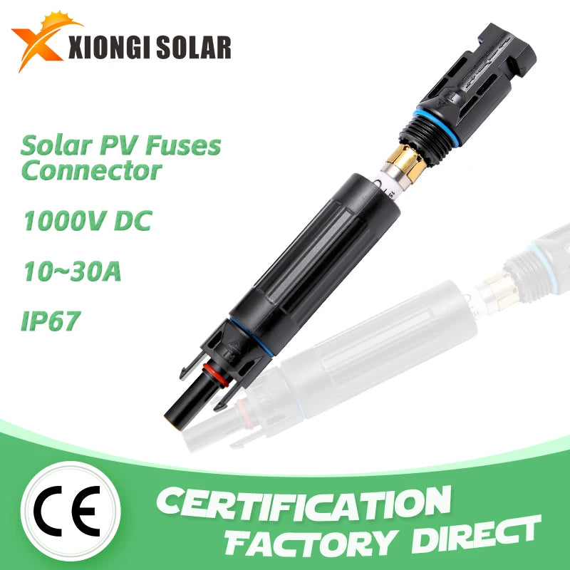 Wholesale Solar PV Fuses Connector In-line IP67 Waterproof Fuse Holder Protection 1000VDC  10A/15A/20A/25A/30A
