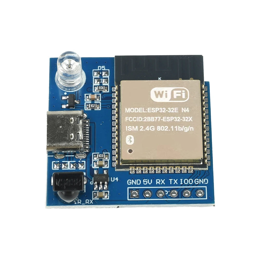 ESP32E-N4 Wifi Transparent Transmission Module Development Board Infrared Transmitter Receiver NEC Command Module Type C