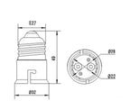 4pcs E27 to B22, B22 to E27 Light Socket Adapter 250V2A PBT Housing CE Rohs LED Lamp Base Holder Socket Converter