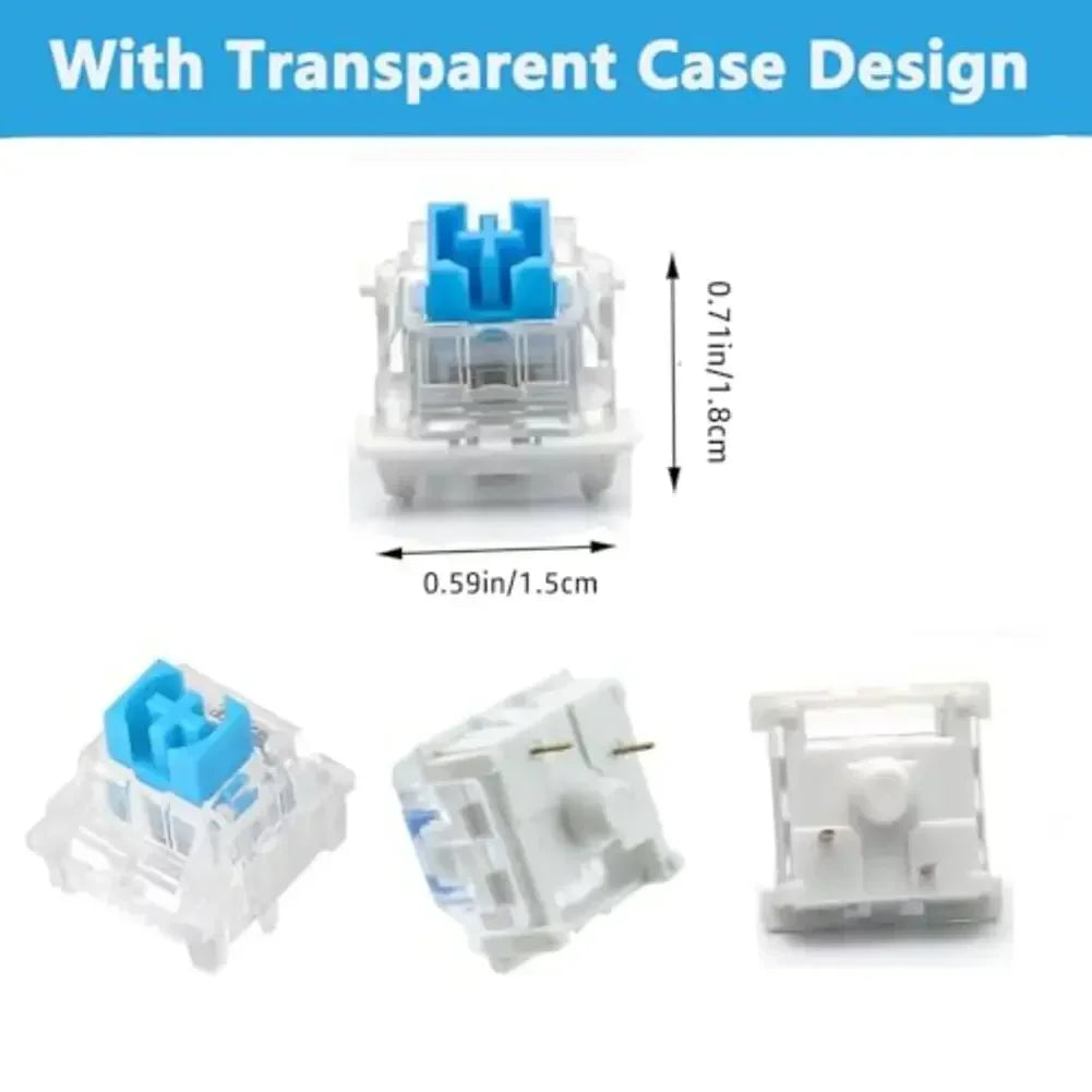 DIY Mechanical Keyboard Switches 30/50/100 PCS 3 Pin Tactile Clicker Keys Replacement Parts Accessories Use