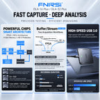 FNIRSI DLA‑16/32 Plus USB3.0 Logic Analyzer 16/32CH 1GHz Sampling 4Gbit Buffer 120+ Protocol Decoder Embedded Debug Tool