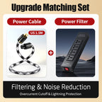 High-End Audio Power Filter 4 Universal Outlets Power Noise Isolation Purifier Socket for HiFi Stereo Equipment