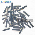 20pair 2.54mm PH3.5 Single Row Low Profile Straight 1x2/3/4/5/8/10P Rohs Goldplate PCB Female + Male Pin Header Socket Connector