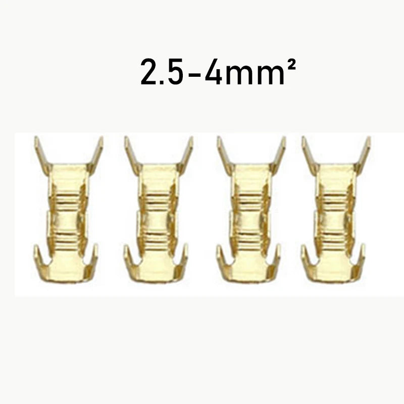 100/200/500/Pcs  U-Shaped Copper Wire Crimps H62 Brass Wire Buckle  Fascia Butt Terminal Quick Connect 454TABC 452 453 0.2-10mm2