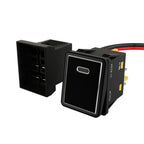 30x22mm Rocker Switch Aluminum Alloy 12V-24V 110V 220V 20cm Cable IP67 Waterproof Toggle Switch for Marine Automotive Control