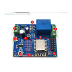 DC5-80V Input For ESP8266 Relay Module Compatible with ESP-12F Board for IoT Prototyping and Wireless Control Applications