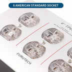 e-TP60 Aluminium Alloy 6-Socket Power Socket Audio Power Filter