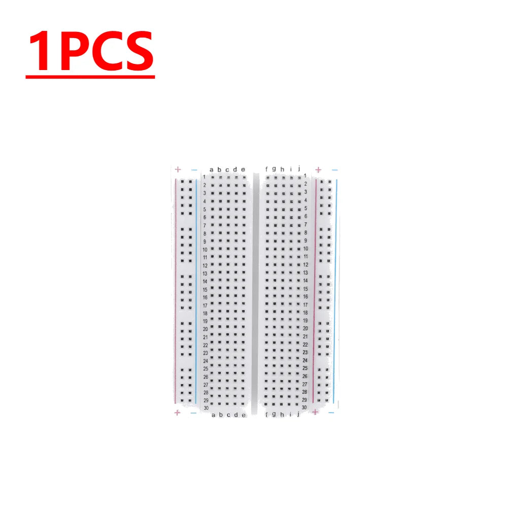 1-30PCS 400 Tie Points Solderless PCB Breadboard Universal Test Protoboard Solderless PCB Breadboard for Experiment Test Robot
