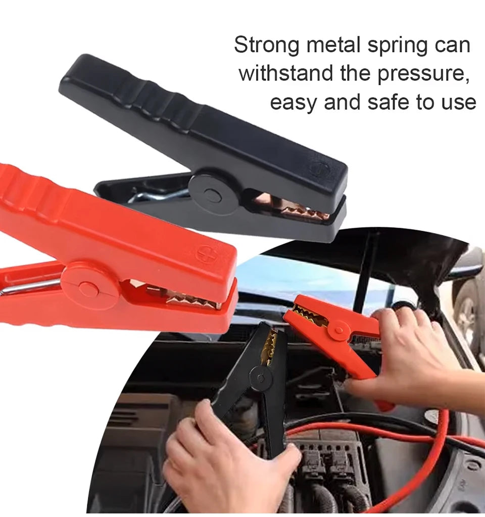 Crocodile Electrical Battery Clamp, Alligator Clips, Test Connector for Jumper Cables Boost, Car Caravan Van, 150A