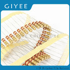 50pcs 1/2w 0.5W 5% Carbon Film Resistor 1R~1M 2.2R 10R 22R 47R 51R 100R 150R 470R 1K 4.7K 10K 47K 1 2.2 10 22 47 51 100 150 ohm