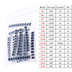 DIP SMD Zener Diode Fast Switching Schottky TVS Diode Kit 1N4001 1N4004 1N4007 1N5408 UF4007 FR207 1N5817 1N5819 1N5822 1N4148