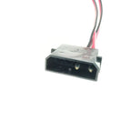 Computer IDE Molex Male To 2-Port DC 5.5*2.1 5.5mm X 2.1mm Converter Adapter Power Supply Cable 6.6A 12V 18AWG Wire 50cm