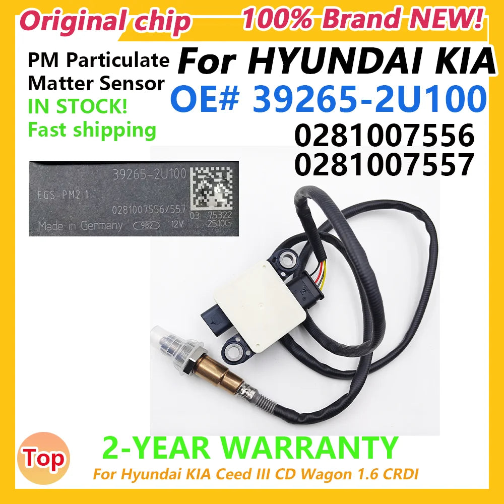 39265-2U100 Original New Particulate Matter Sensor PM Sensor For Hyundai Kia Ceed III CD Wagon 1.6 CRDI 392652U100 0281007556