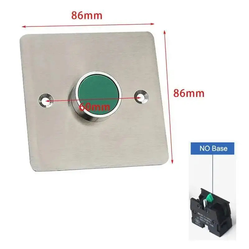 Stainless Steel 86 Type Concealed Push Button Switch Emergency Stop Start Fan Elevator Remote Control Panel