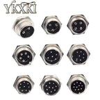 2-5PCS GX16 2P 3P 4P 5P 6P 7P 8P 9P 10Pin Male/Female Docking Aviator Aviation Plug Rear Nut Socket Connector