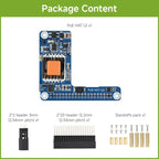 Raspberry Pi 5 PoE+ HAT for Raspberry Pi 5 CM5 PoE+ HAT Ethernet Expansion Board 5V/5A Output Fit for Official Case