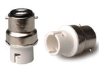 2pcs B22 To BA15D Lamp Base Adapter,BA15D To B22 Light Socket Holder Converter,allow You Install BA15D Lamp Into B22 Socket CE