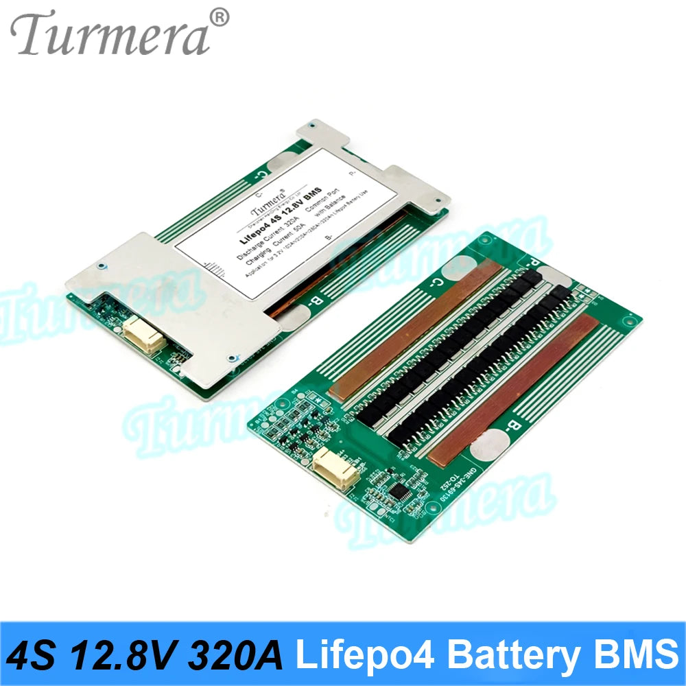 Turmera 4S 12.8V 280A Balance Lifepo4 Battery BMS Balance Protected Board for 3.2V 100Ah 200Ah 280Ah 320Ah Lifepo4 Batteries Use