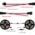10Pairs JST SM 2P 3P 4P 5P 6Pin Plug Socket Male to Female Wire Connector LED Strips Lamp Driver Connectors Quick Adaptr 22AWG