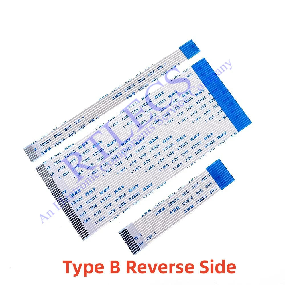 10 100 PCS 1.0 MM PITCH FFC FPC Ribbon Flexible Flat CABLE  4 5 6 8 10 12 14 15 16 20 26 30 34 40 Pin Same Opposite Contact Side