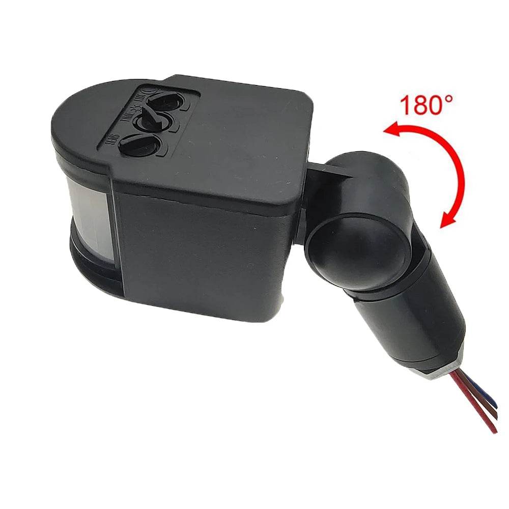 12V Motion Sensor 220V/110V PIR Movement Detector Automatic Infrared Wall Mount Timer Outdoor 24V LED Motion Sensor Light Switch