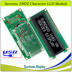 Surenoo LCD2USB USB 162 16X2 1602 Character LCD Module Display Screen Panel sutible LCD Smartie & AIDA64 for DIY PC