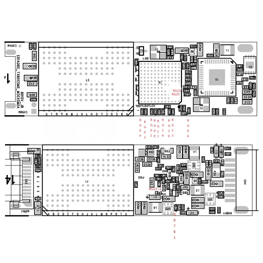 SM2259XT2 Solid-State Drive Main Control Board Module USB-A Type-C Dual Interface BGA152 10Gbps Suitable for USB Controller