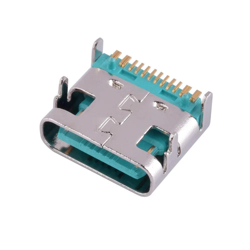 1-10PCS 16 Pin SMT Socket Connector Micro USB Type C 3.1 Female Placement SMD DIP For PCB Design DIY High Current Charging