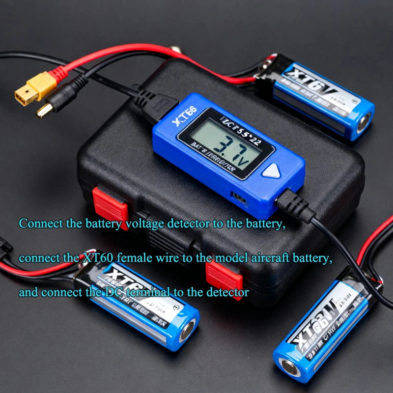 XT60 Male Female To DC 5.5*2.1/5.5*2.5 RC Battery Charging Connector Suitable For Aircraft Model Battery/drone Power Connection