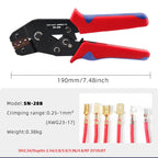 SN58B/48B/2549 DuPont Terminal Crimping Plier Insert Spring Connectors Jst Open Barrel Crimper Tool TAB 2.8 4.8  Hand Tool