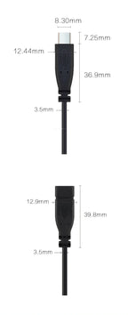 1/2/5Pcs USB Type C Male / Female 2/4 Pin Pigtail Extension Power Cable Data Charging DIY Repair USB Type-C Plug Socket Connect