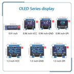 White Word OLED Series 0.91/0.96/1.3 Inch OLED Display Module IIC I2C SPI 128X64 I2C SSD1306 12864 LCD for Arduino