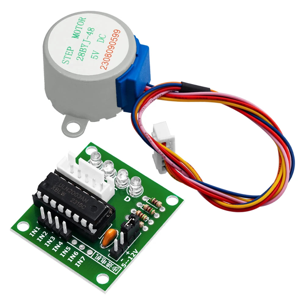 1LOTS  c-48-5V 4 phase Stepper Motor+ Driver Board ULN2003 for Arduino 1x Stepper motor + 1 x ULN2003 Driver board