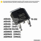 10PCS NEW FQD10N10 10N10 FQD12P10 12P10 FQD13N10L 13N10L FQD11P06 11P06 FQD16N25C 16N25C TO-252 Surface Mount MOS FET