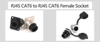 1pc Metal Round/D Type Module RJ45 CAT6&USB 2.0/3.0&Type C&HDMI-Jack Socket Through Network Panel Mounting Electronic Connector