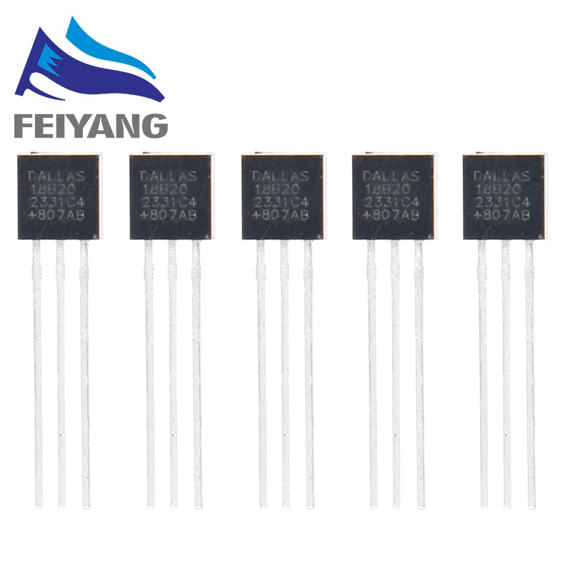 1/5/10pcs DALLAS DS18B20 18B20 TO-92 IC CHIP Thermometer Temperature Sensor